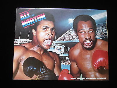 September 28, 1976 Muhammad Ali vs. Ken Norton On Site Program EX-NM