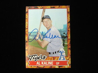 1982 Topps Cracker Jack Al Kaline Autographed Card B & E Hologram Inc.