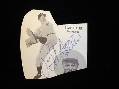 Bob Feller Cleveland Indians Autographed 2.5" x 2.6" Cut - B&E Hologram