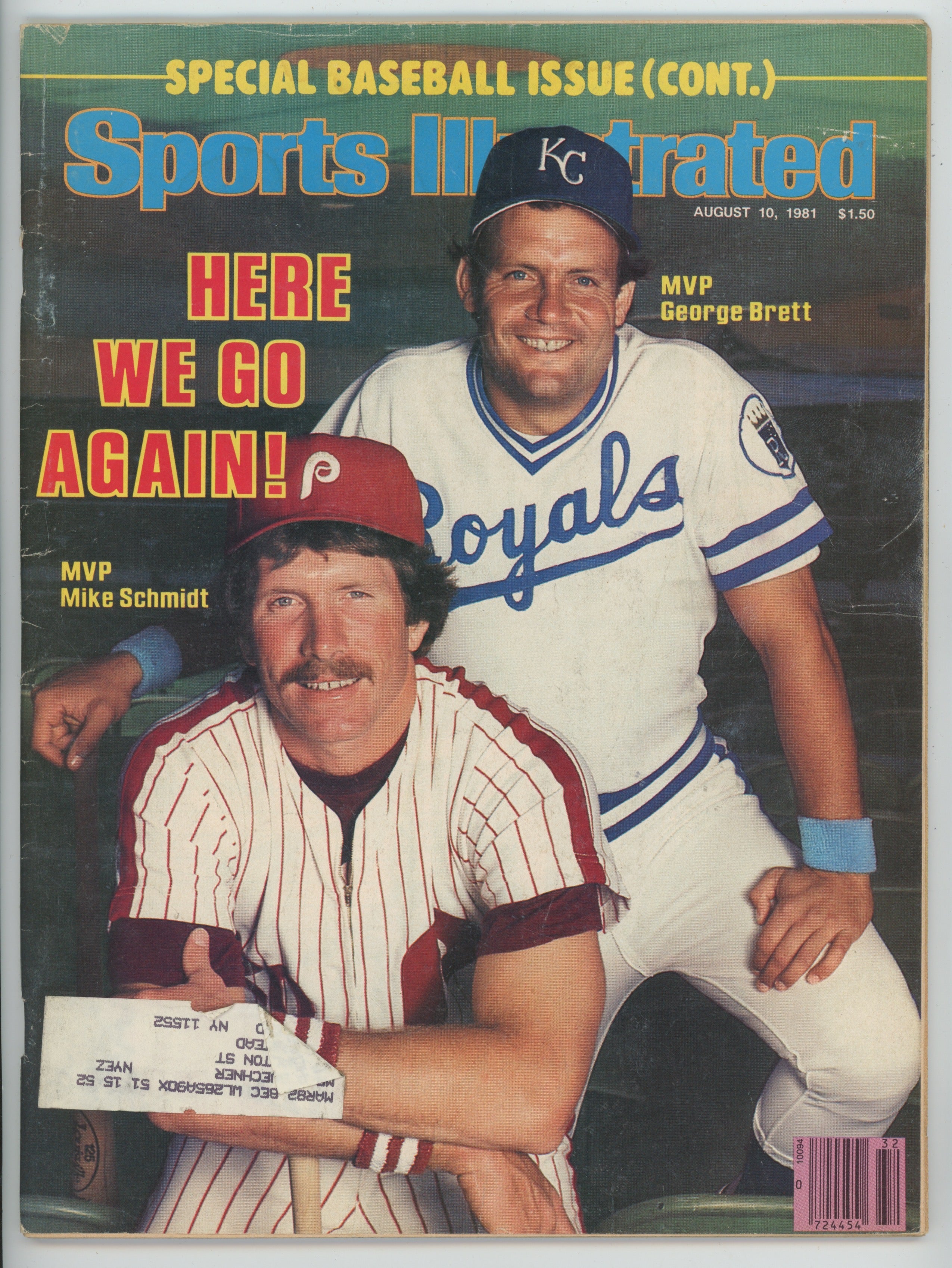 George Brett & Mike Schmidt “Hotshots at the Hot Corner” 4/13/81 EX ML