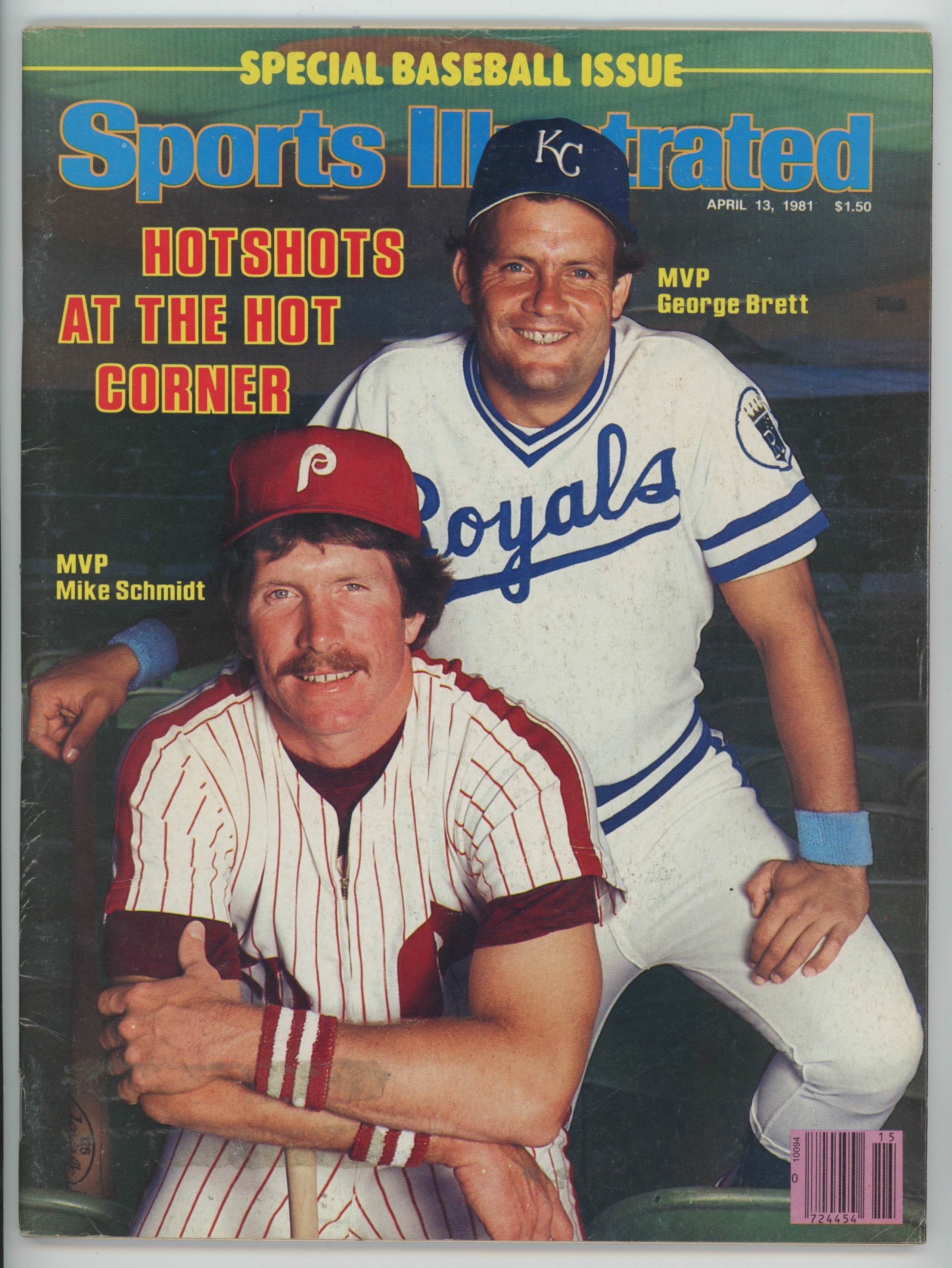 George Brett & Mike Schmidt “Hotshots at the Hot Corner” 4/13/81 EX RML