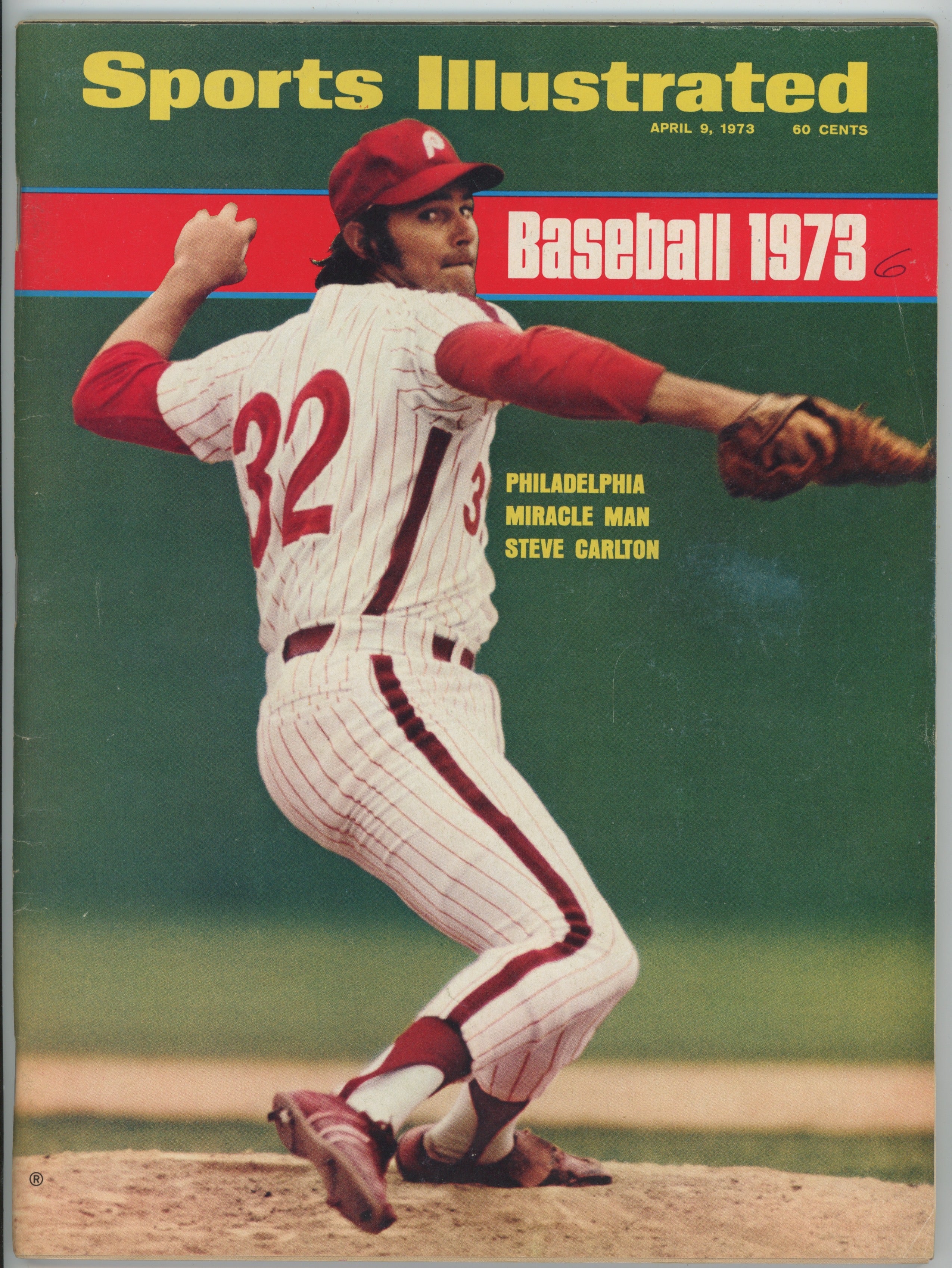 Steve Carlton "Baseball 1973" 4/9/73 EX-MT NL