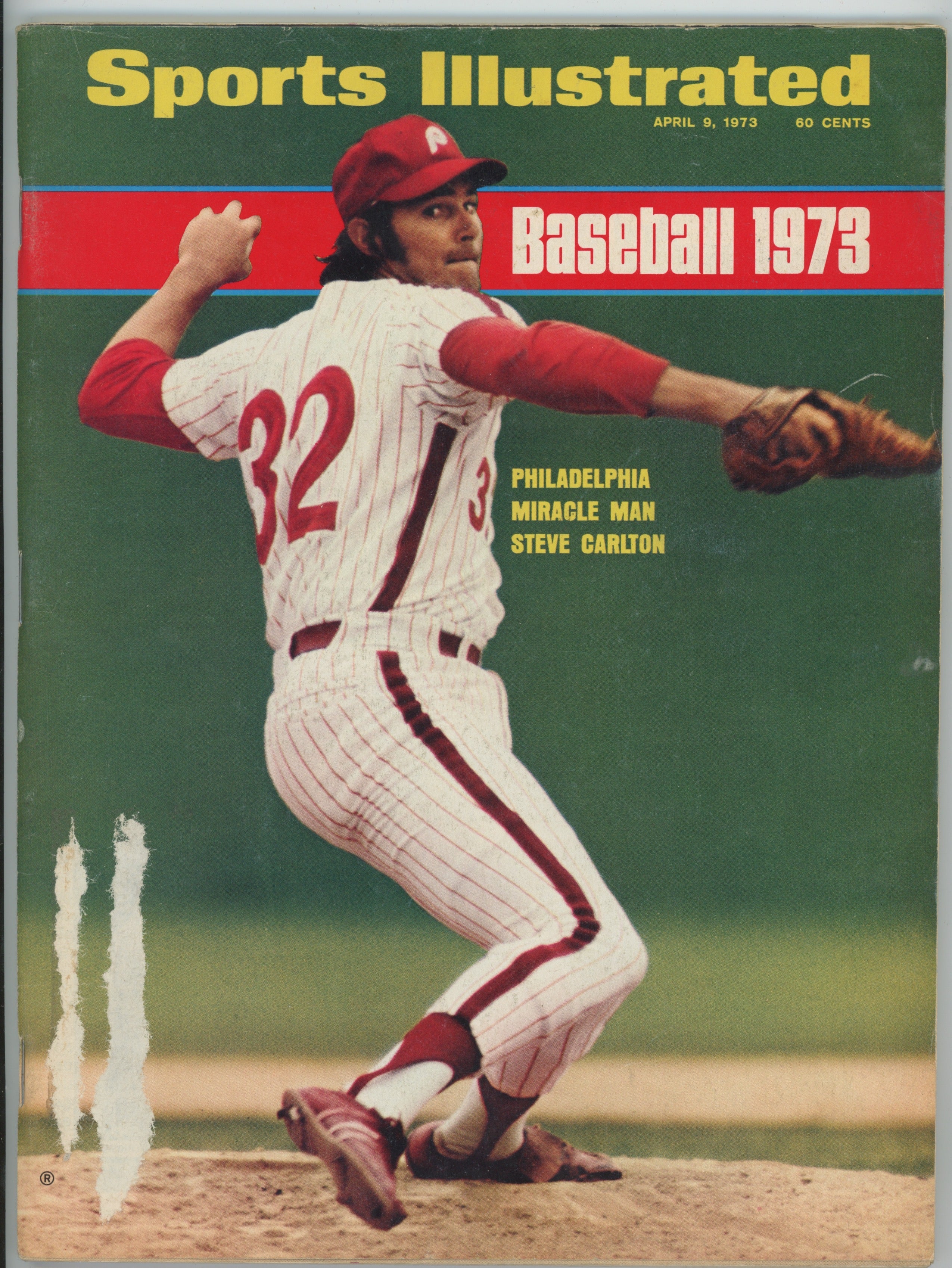 Steve Carlton "Baseball 1973" 4/9/73 EX RML