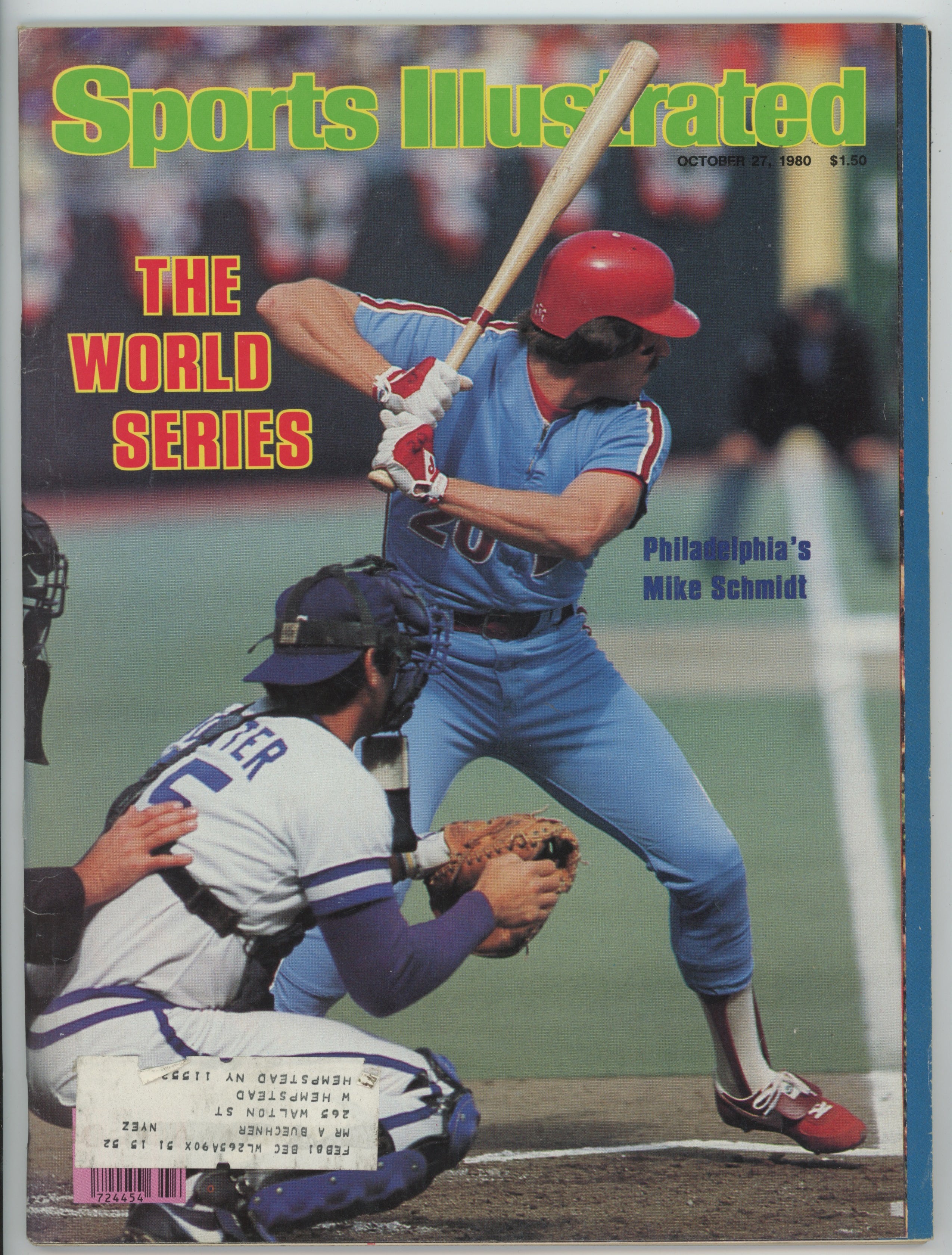 Mike Schmidt “World Series Issue” 10/27/80 EX ML