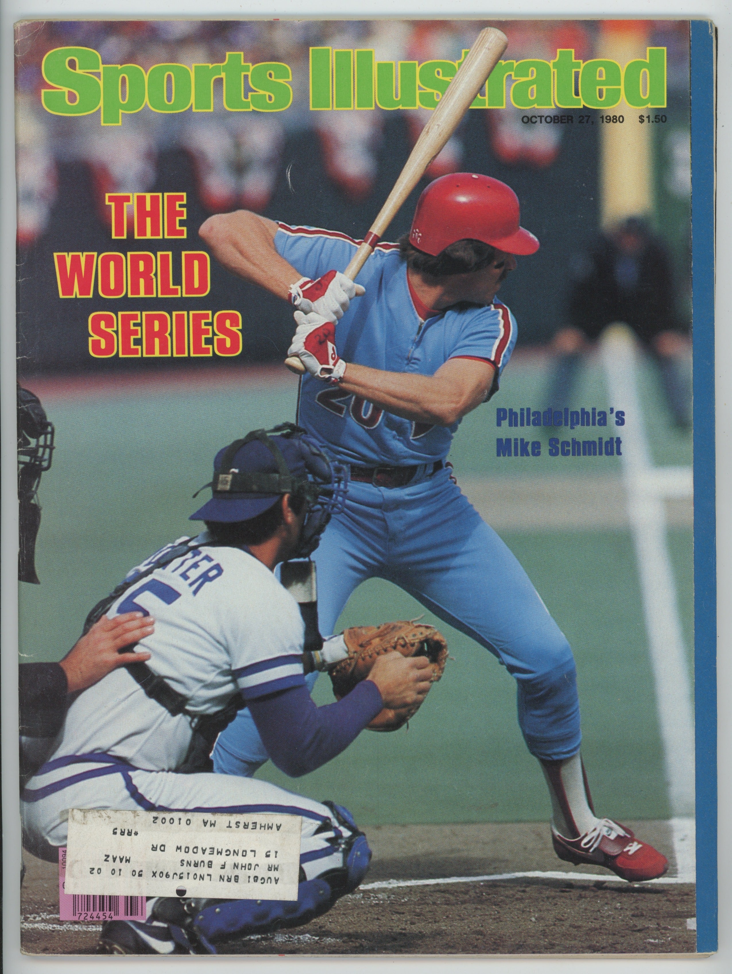 Mike Schmidt “World Series Issue” 10/27/80 EX ML