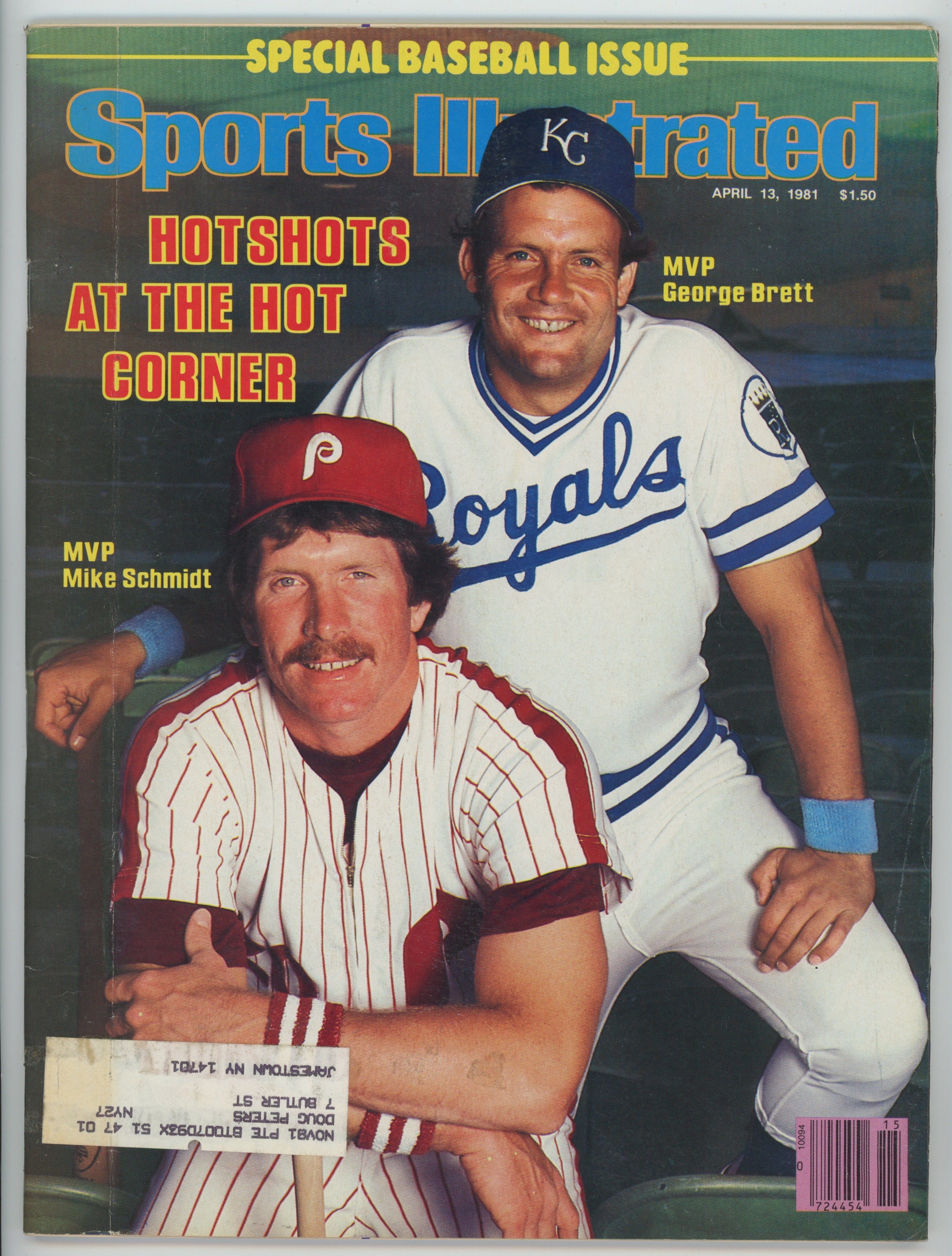 George Brett & Mike Schmidt “Hotshots at the Hot Corner” 4/13/81 VG-EX ML