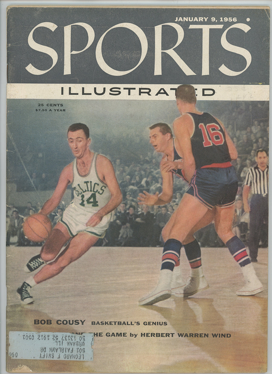 Celtics Bob Cousy “Basketball’s Genius” 1/9/56 EX ML