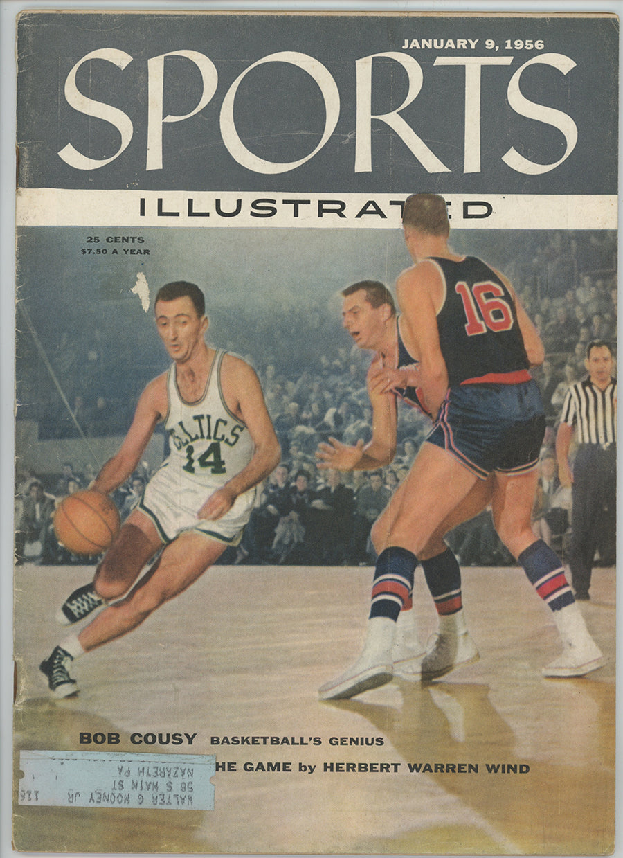 Celtics Bob Cousy “Basketball’s Genius” 1/9/56 EX ML (1)