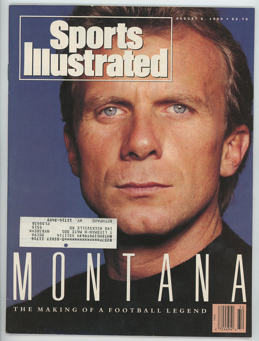 Joe Montana “MONTANA” 8/6/90 EX ML