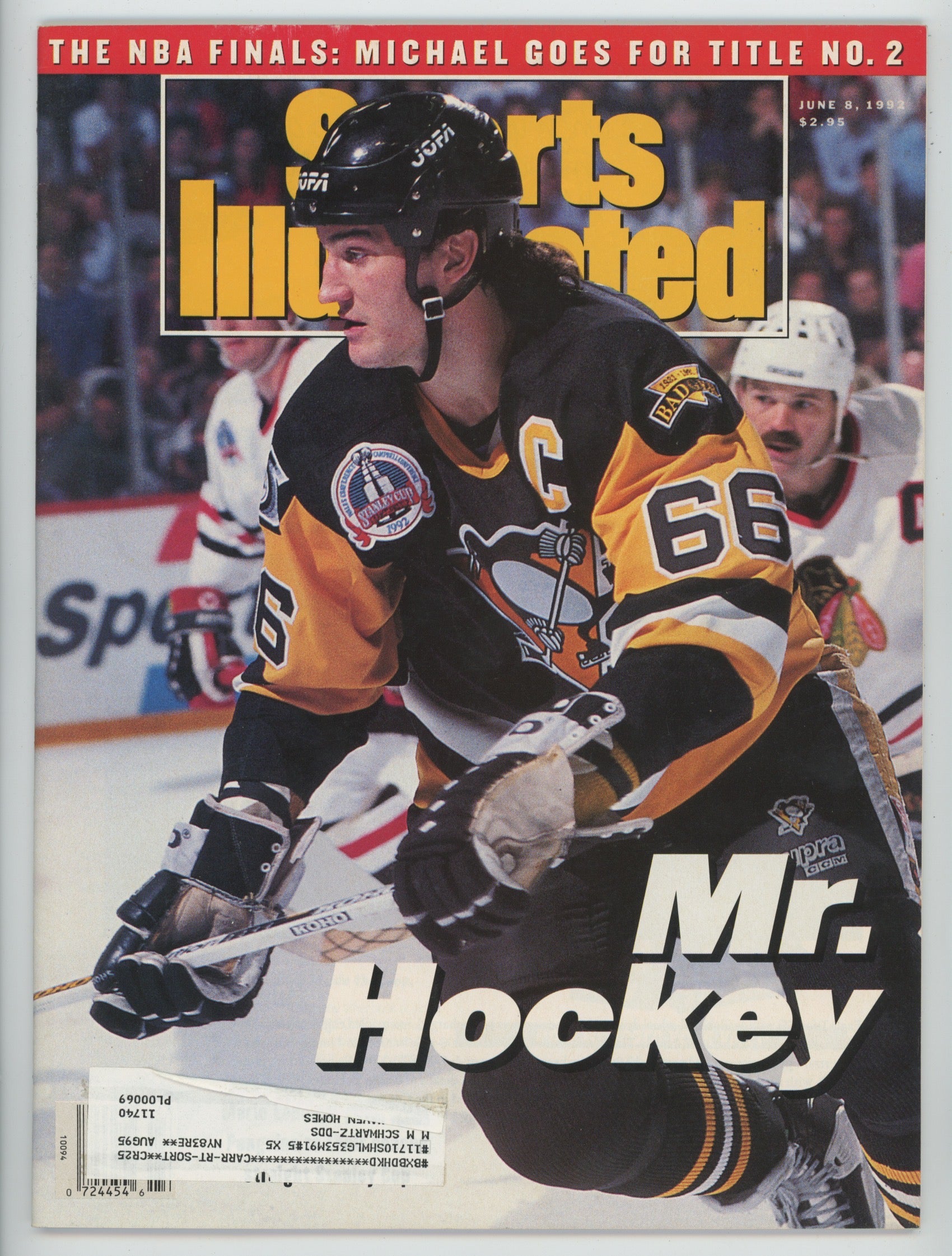 Mario Lemieux “Mr. Hockey” 6/8/92 EX-MT ML