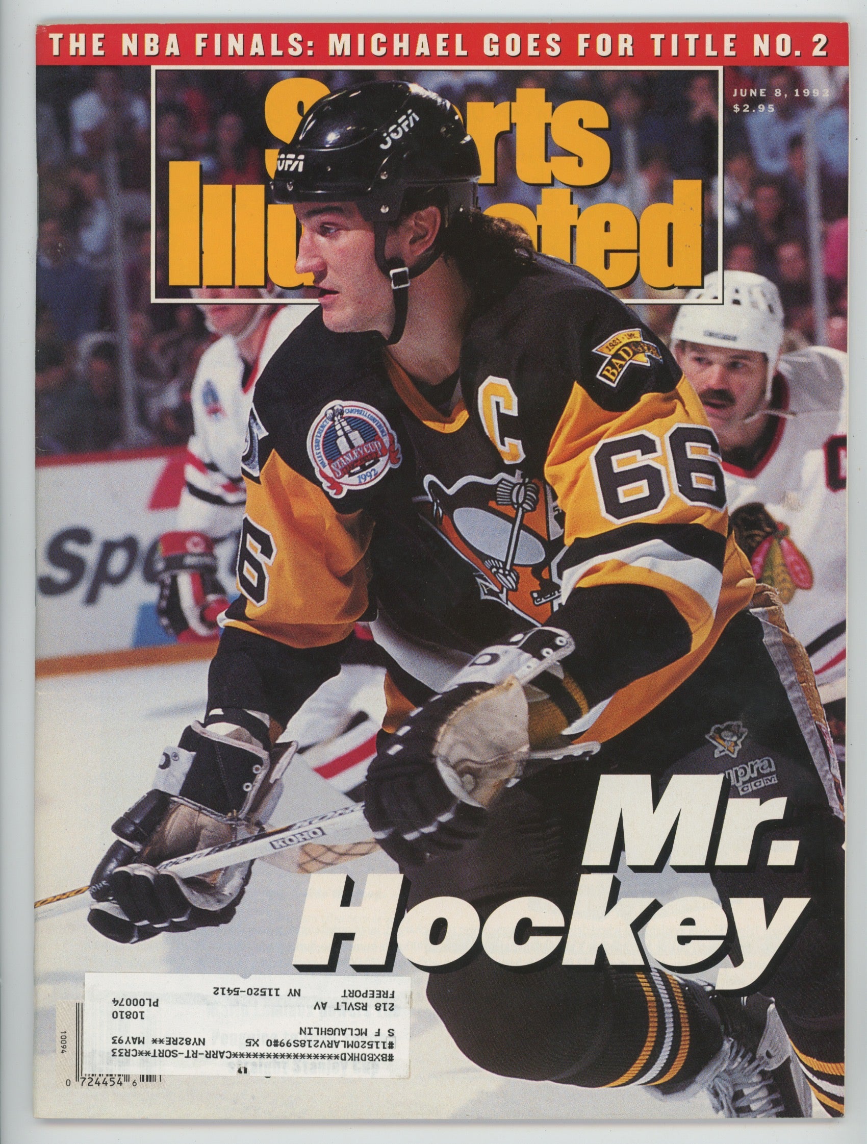 Mario Lemieux “Mr. Hockey” 6/8/92 EX-MT ML