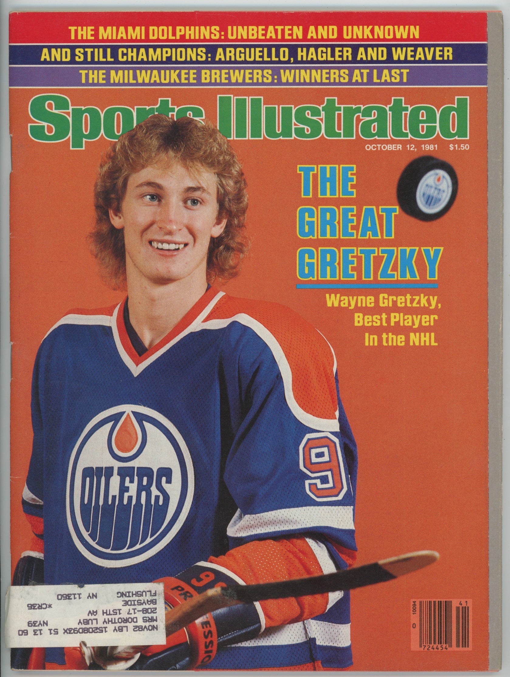 Wayne Gretzky “The Great Gretzky” 10/12/81 EX-MT ML