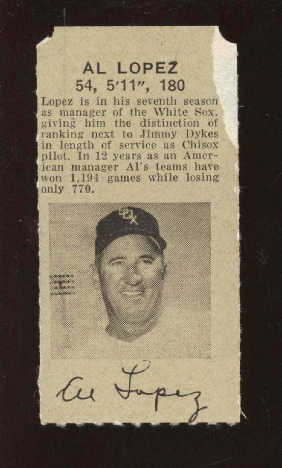 1963 Ticket Stub Minnesota Twins @ Chicago White Sox HOFER Al Lopez