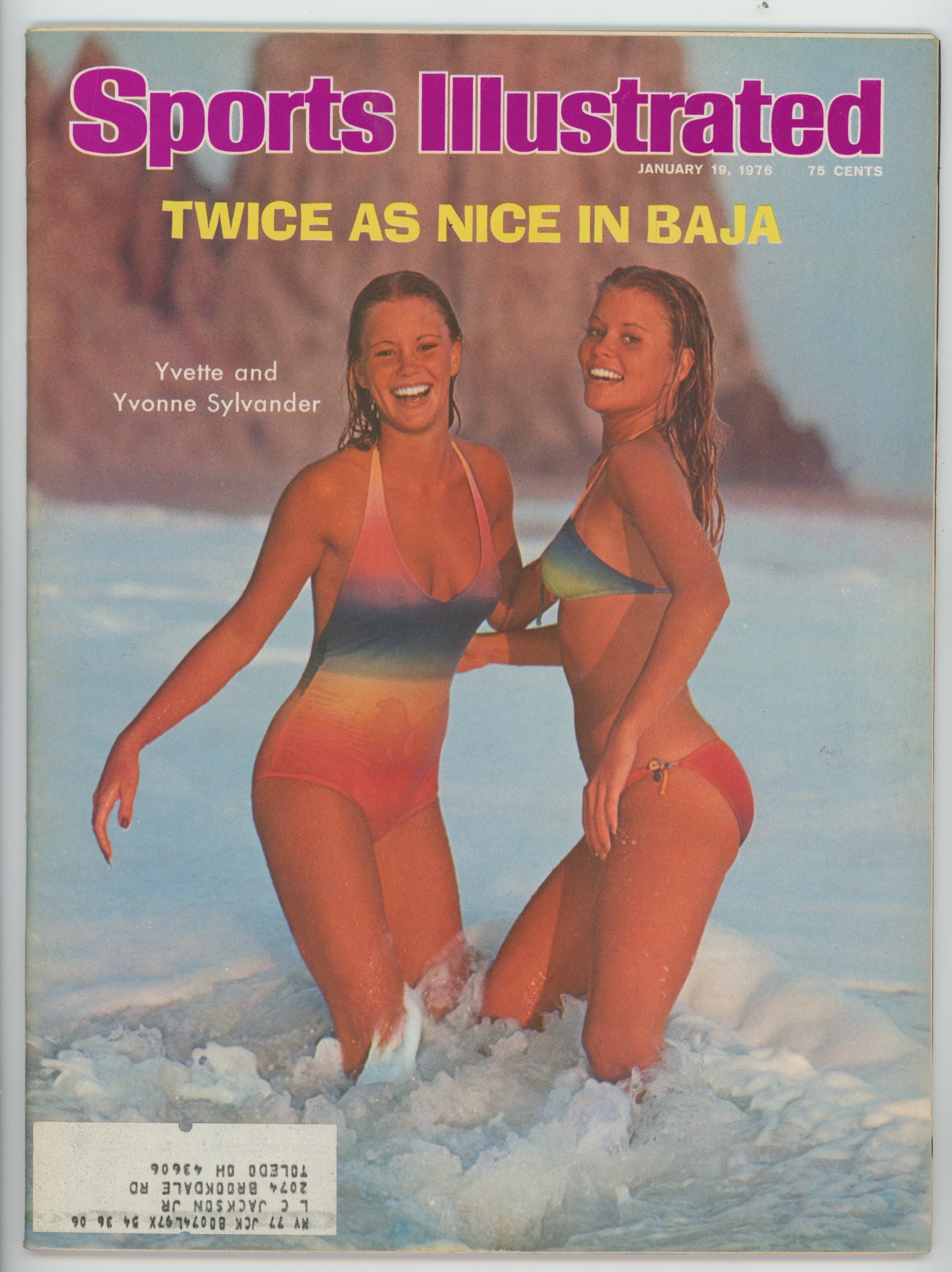 Swimsuit Issue - The Sylvander Twins “Twice as Nice in Baja” 1/19/76 EX ML