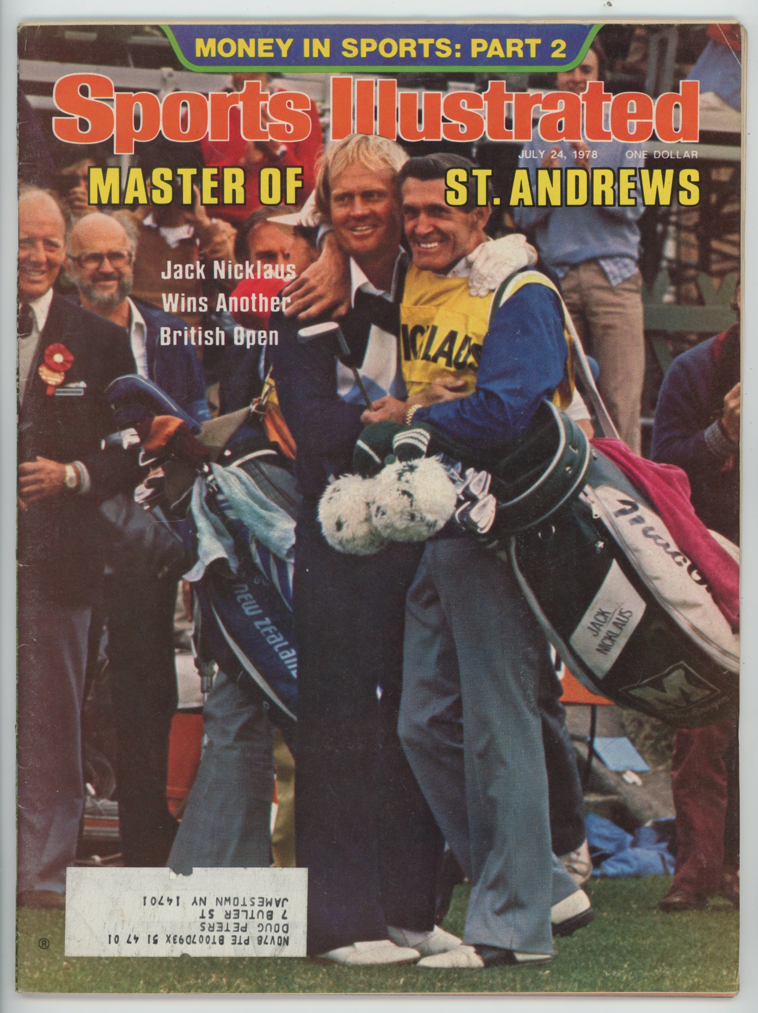 Jack Nicklaus “Master of St. Andrews” 12/25/78 EX ML