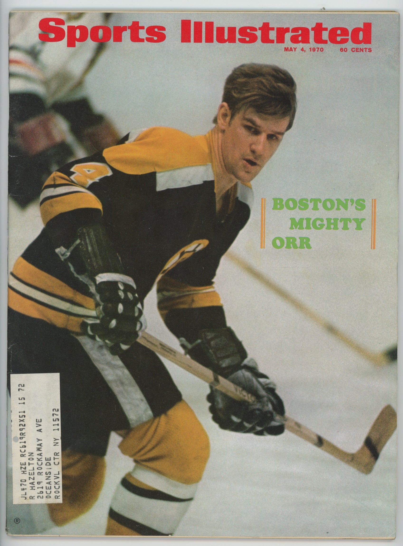 Bobby Orr “Boston’s Mighty Orr” 5/4/70 EX ML