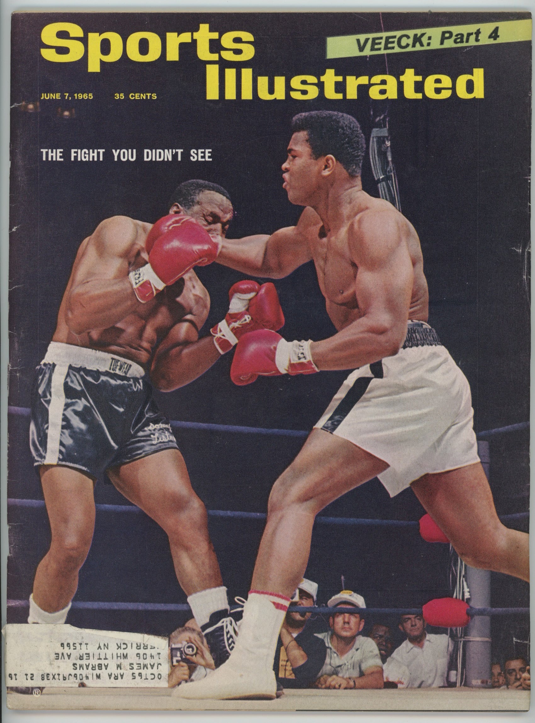 Muhammad Ali “The Fight You Didn’t See” 6/7/65 EX ML
