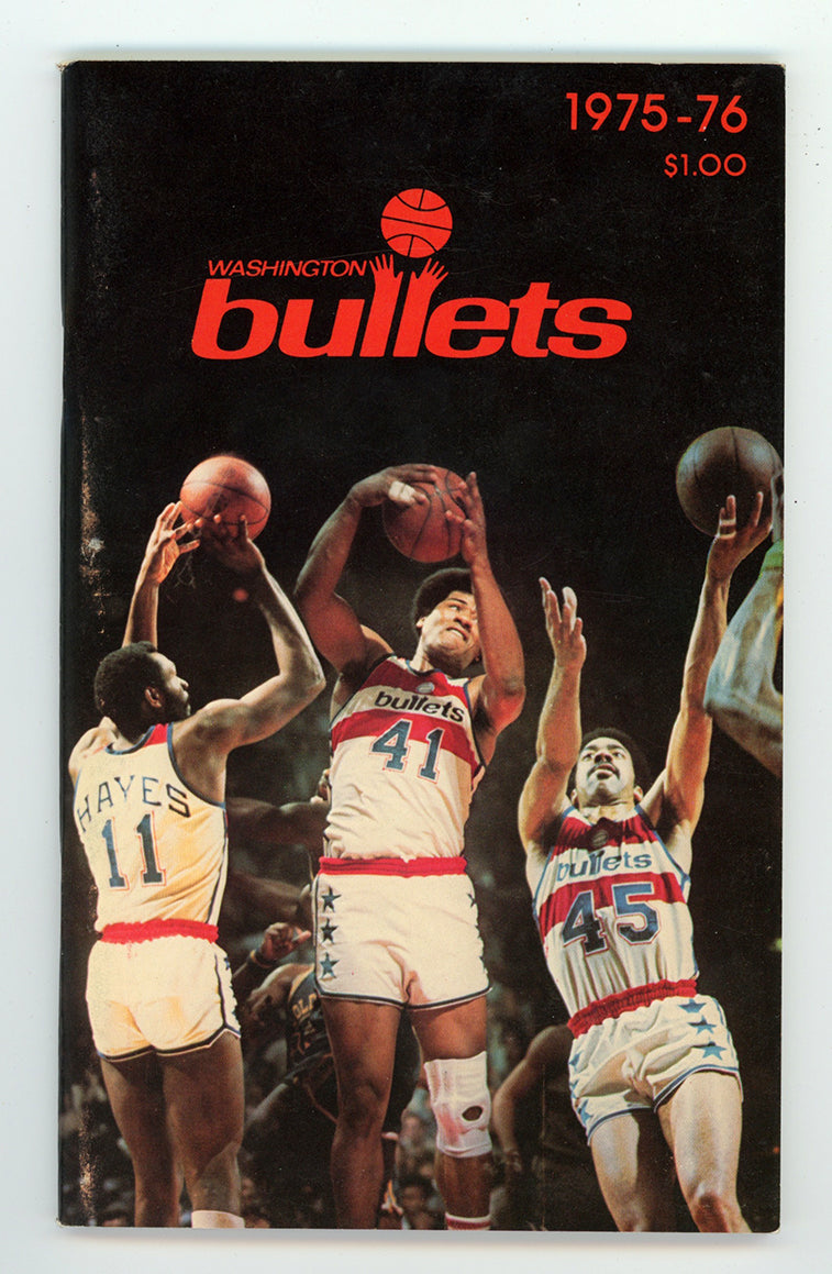 1975-76 Washington Bullets Basketball Media Guide • Wes Unseld Cover