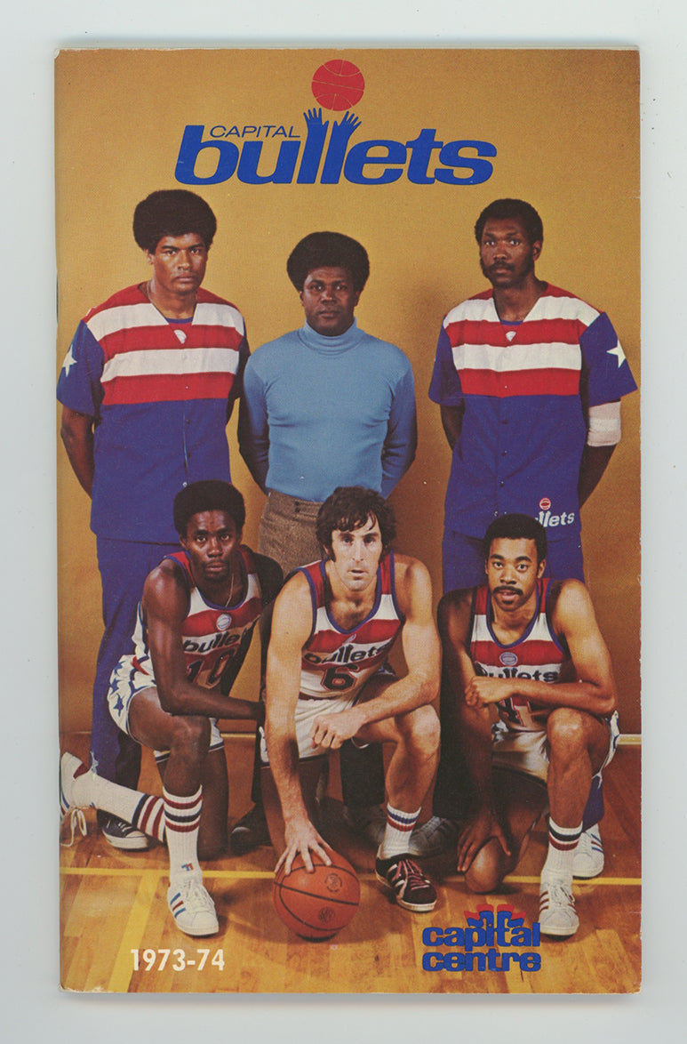 1973-74 Capital Bullets NBA Basketball Media Guide • Wes Unseld on the Cover