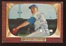 1955 Bowman Baseball Card #170 Carl Erskine Brooklyn Autographed EX Hologram