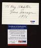 1976 Gene Sarazen Golfer Signed 3x5 Index Card  PSA DNA 