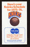 1975/76 NBA Basketball New York Knicks Schedule EXMT