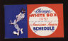 1957 American League Pocket Schedule Chicago White Sox NRMT