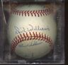 American League Stars #2 Signed OAL Brown Baseball 19 Signatures JSA LOA