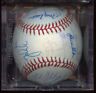 1992 Oakland A's Team Signed OAL Brown Baseball 30 Signatures JSA LOA