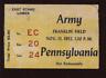 1952 NCAA Football Ticket Stub Army @ Pennsylvania