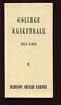 1957/58 Madison Square College Basketball Schedule EX+