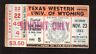 November 23 1963 NCAA Football Texas Western at Wyoming Ticket Stub