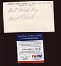 Weeb Ewbank New York Jets Coach Signed 3x5 Index Card PSA DNA