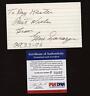 1976 Gene Sarazen Golfer Signed Personalized 3x5  Index Card  PSA/DNA 