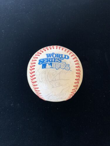 1985 KC Royals CHAMPS Team Signed Official World Series Baseball 26 Sig No Brett