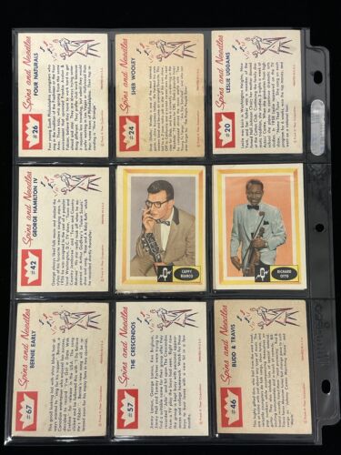 Lot of 20 Different 1960 Fleer Spins & Needles Non-Sport Cards w/ Anka Dean ++