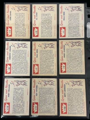 Lot of 20 Different 1960 Fleer Spins & Needles Non-Sport Cards w/ Anka Dean ++