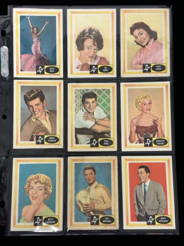 Lot of 20 Different 1960 Fleer Spins & Needles Non-Sport Cards w/ Anka Dean ++