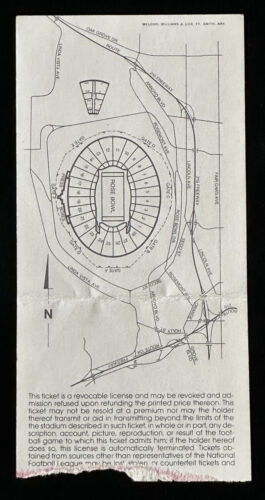 January 30 1983 Super Bowl XVII 17 ORIGINAL Ticket Stub Redskins defeat Dolphins