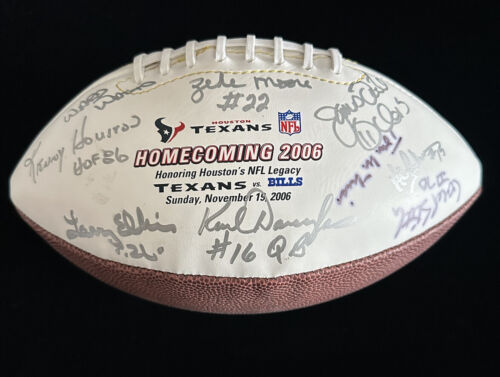 2006 Houston Texans Homecoming MULTI SIGNED Football 15 sigs  w/ hologram