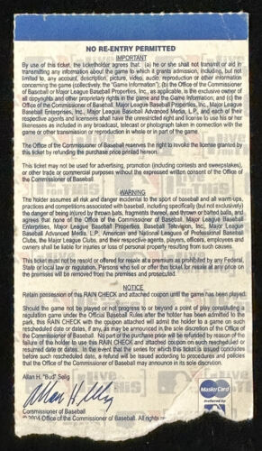 2004 ALCS Game 7 Ticket Stub @ Yankee Stadium - Red Sox beat Yankees - Win ALCS