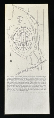 Charley Taylor Super Bowl XVII 17 SIGNED FULL Ticket Redskins defeat Dolphins