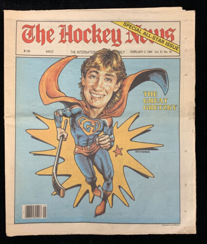 February 3, 1984 The Hockey News Complete Newspaper AS Issue Wayne Gretzky cover