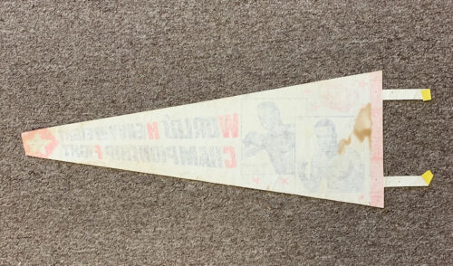 Joe Frazier vs. Muhammad Ali II @ MSG Original 1974 Boxing Pennant