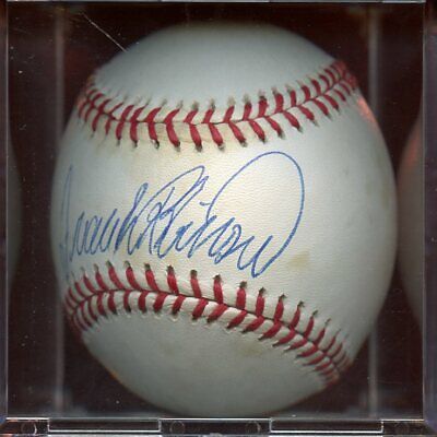 Frank Robinson Single Signed OAL Budig Baseball Hologram