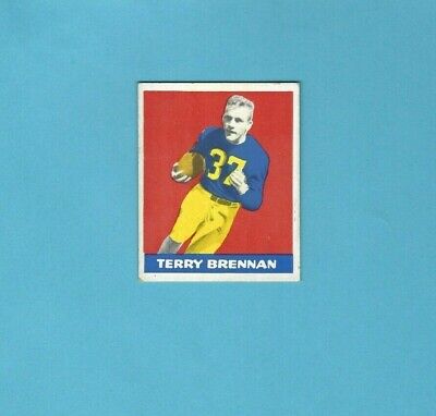 1948 Leaf #11 Terry Brennan Notre Dame Rookie Football Card