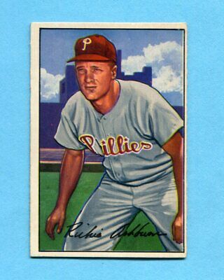 1952 Bowman #53 Richie Ashburn Philadelphia Phillies Baseball Card E/M o/c rrs