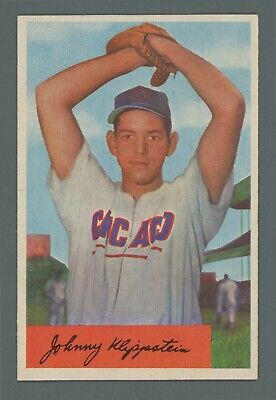 1954 Bowman #29 Johnny Klippstein Chicago Cubs Baseball Card NM