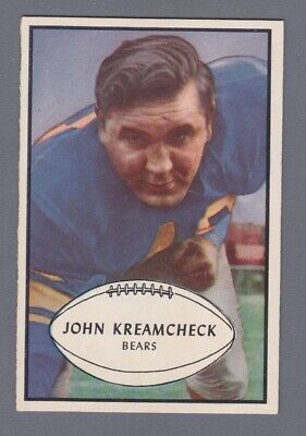 1953 Bowman #75 John Kreamcheck Chicago Bears Football Card Ex/Mt