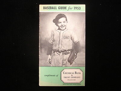 1953 Baseball Guide & Schedule Booklet – Chemical Bank & Trust Co.